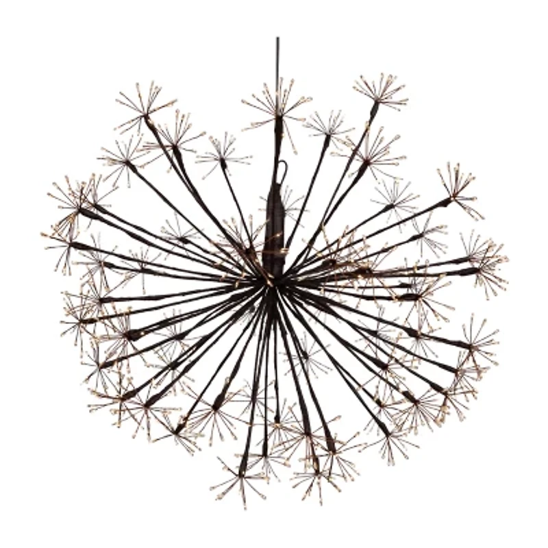 Northlight 20in Led Lighted Brown Ball Warm White String Lights