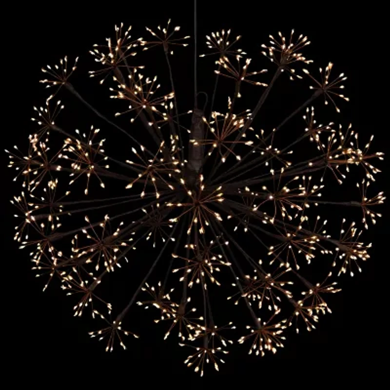 Northlight 20in Led Lighted Brown Ball Warm White String Lights