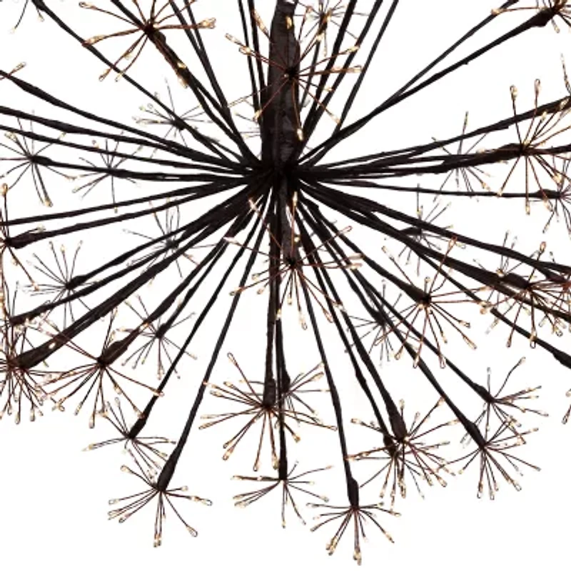 Northlight 20in Led Lighted Brown Ball Warm White String Lights