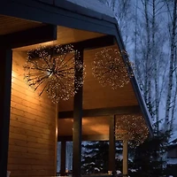 Northlight 20in Led Lighted Brown Ball Warm White String Lights