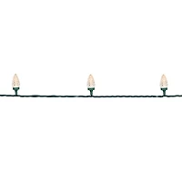 Northlight 100ct Warm White Led Faceted C9 66ft Green Wire String Lights