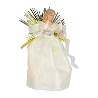 Northlight Angel With Lighted - 10.5in - Gold - Clear Lights Christmas Tree Topper