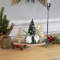 Northlight Led Lighted And Inmerry In With Trees - 6.5in Christmas Gnome