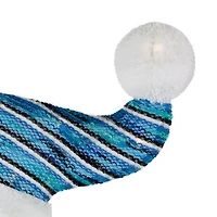 Northlight Lighted Snowman With Snowball - 36.25in - Clear Lights Christmas Yard Art