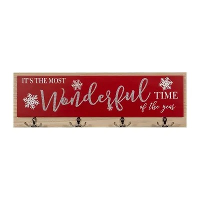 Northlight Snowflakes "It'S The Most Wonderful Time Of The Year" - 19.5in Wall Sign