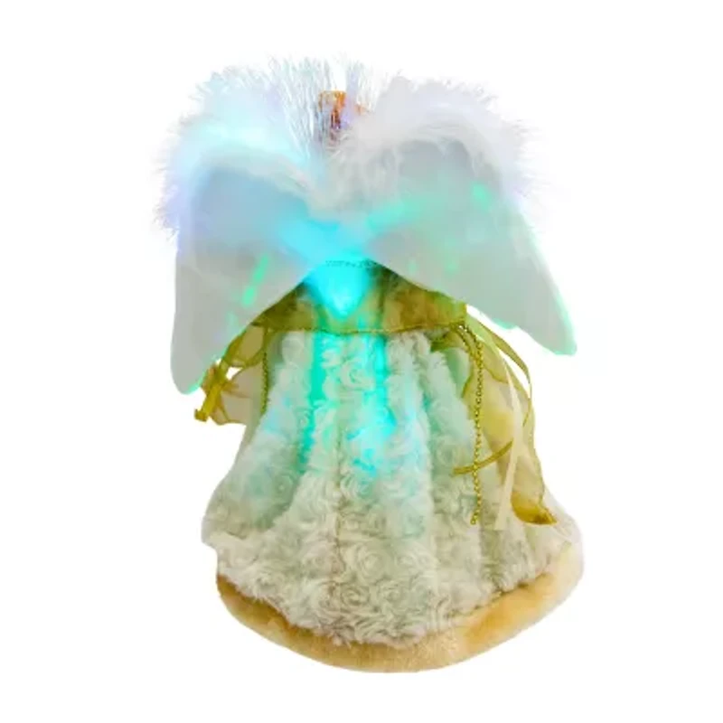 Northlight Color-Changing Fiber Optic Angel - 12in - Gold Christmas Tree Topper