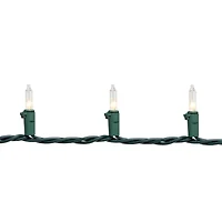 Northlight 300-Count Clear Mini 149.6ft Green Wire String Lights
