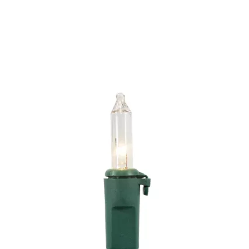 Northlight 300-Count Clear Mini 149.6ft Green Wire String Lights