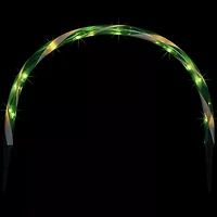 Northlight Candy Cane Arch Pathway Markers - Green - Set Of 3 Christmas Yard Art