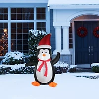Northlight Led Lighted Inflatable Penguin - 4ft Christmas Inflatable