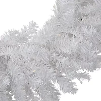 Northlight Pre-Lit Led White Canadian Pine 30-Inch Clear Lights Wreath