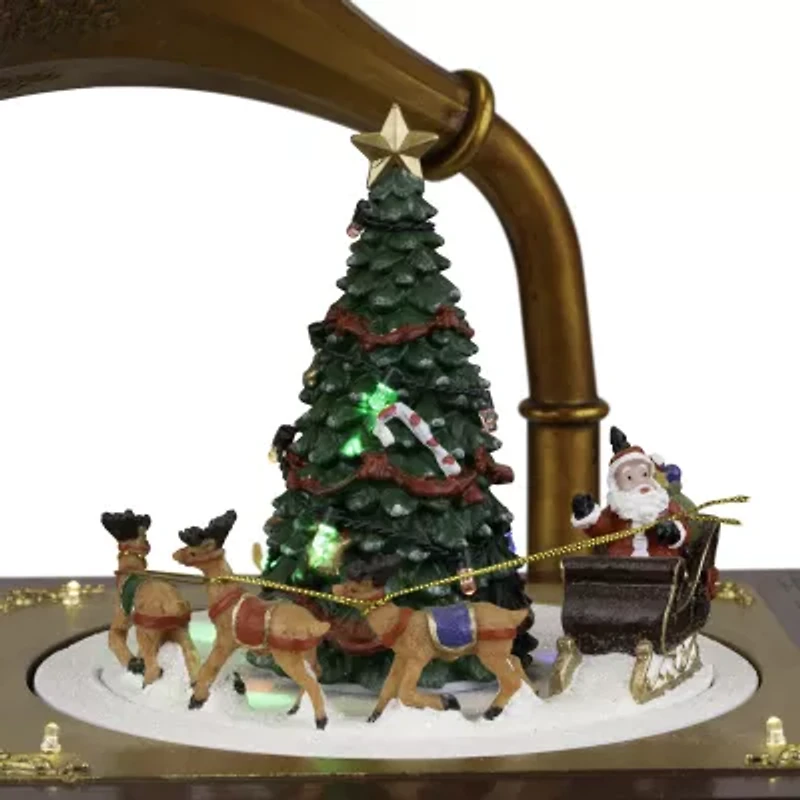 Northlight Led Lighted And Musical Gramophone Animated - 14in Plays Music Christmas Tabletop Decor