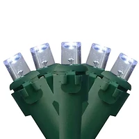 Northlight 300 Pure White Led - 74.75 Ft Green Wire String Lights