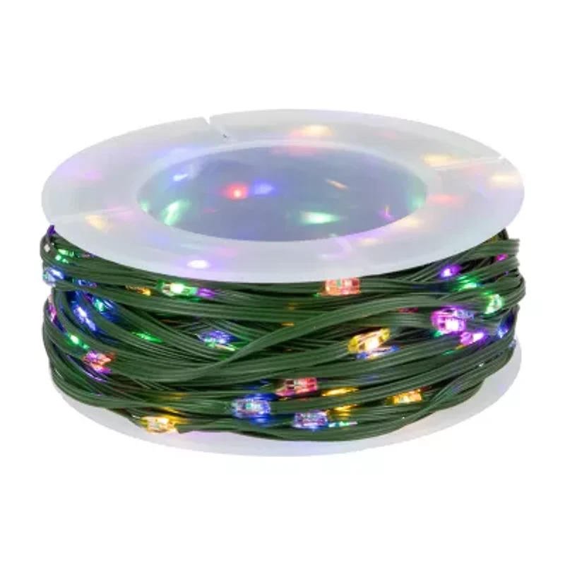 Northlight 200ct Led Multi-Function Color Changing Fairy 64.5ft Green Wire String Lights