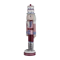 Northlight Cake King Figure - 15in - Pink And Blue Wood Christmas Nutcracker
