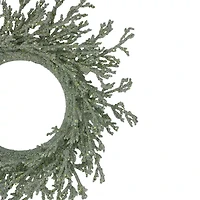 Northlight 20in Green Glittered Artificial Coral Wreath