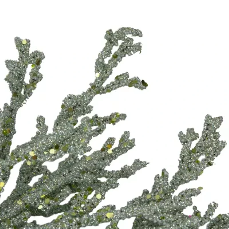 Northlight 20in Green Glittered Artificial Coral Wreath