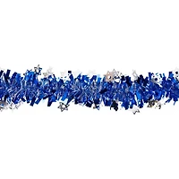 Northlight Star Of David Hanukkah - 50ft X 3.5in - Blue & Silver - Unlit Christmas Indoor Garland