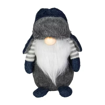 Northlight Led Lighted Standing Figure - 12.5in - Blue And Gray Christmas Gnome