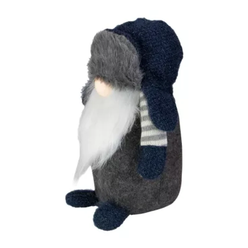 Northlight Led Lighted Standing Figure - 12.5in - Blue And Gray Christmas Gnome