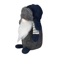 Northlight Led Lighted Standing Figure - 12.5in - Blue And Gray Christmas Gnome