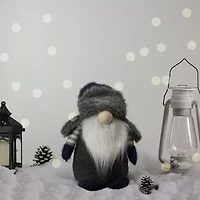 Northlight Led Lighted Standing Figure - 12.5in - Blue And Gray Christmas Gnome