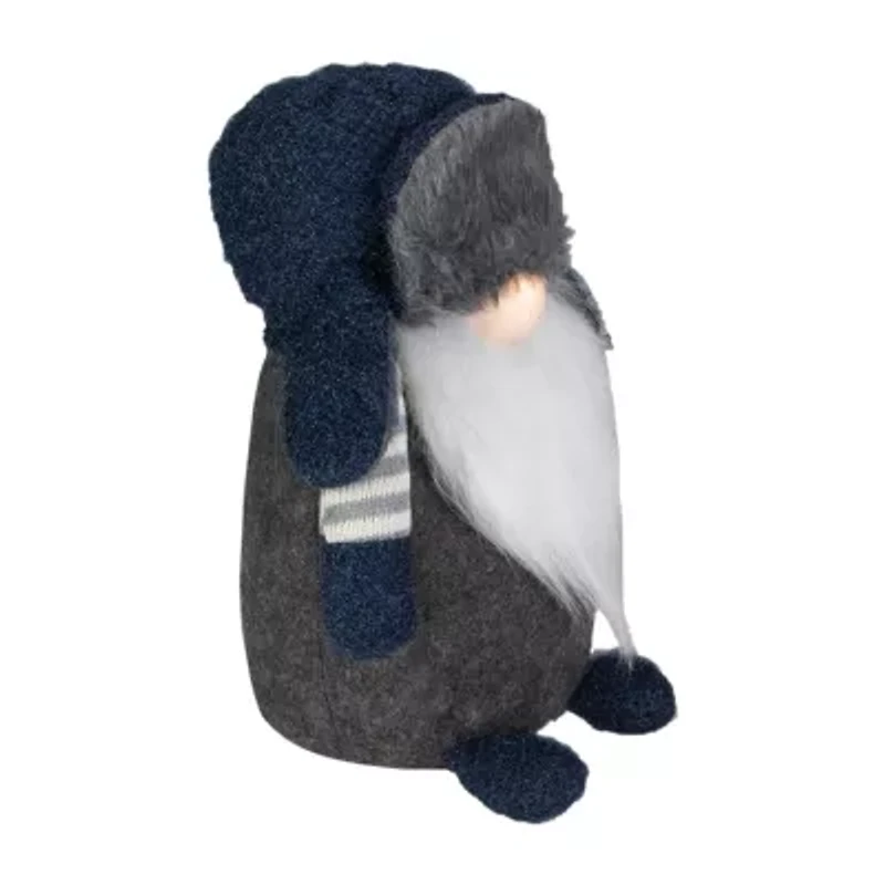 Northlight Led Lighted Standing Figure - 12.5in - Blue And Gray Christmas Gnome