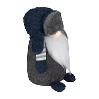 Northlight Led Lighted Standing Figure - 12.5in - Blue And Gray Christmas Gnome