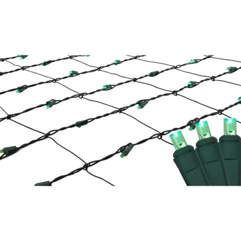 Northlight Wide Angle Net - 4ft X 6ft - Green Led - Green Wire Net Lights