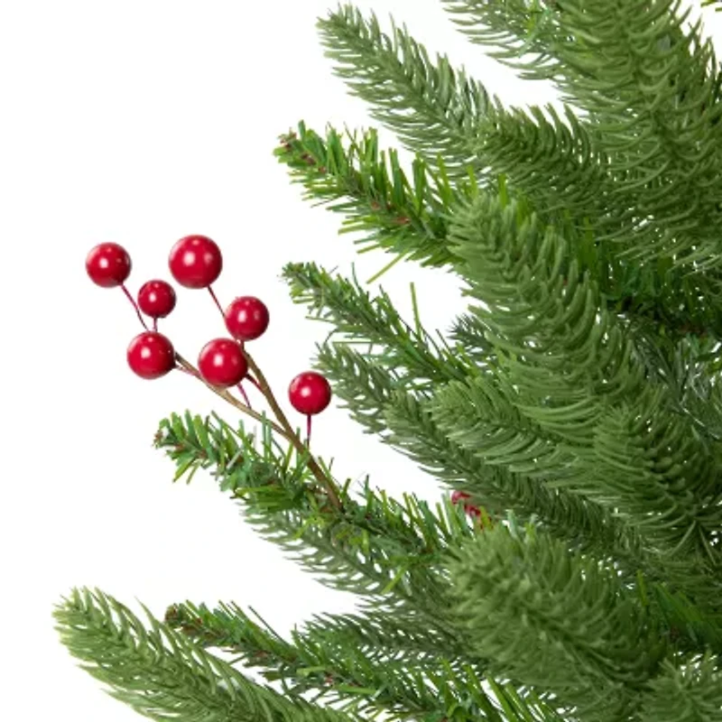 Northlight Real Touch™️ Potted Sarasota Pine Artificial - 24in - Unlit 2 Foot Pine Christmas Tree