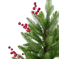 Northlight Real Touch™️ Potted Sarasota Pine Artificial - 24in - Unlit 2 Foot Pine Christmas Tree