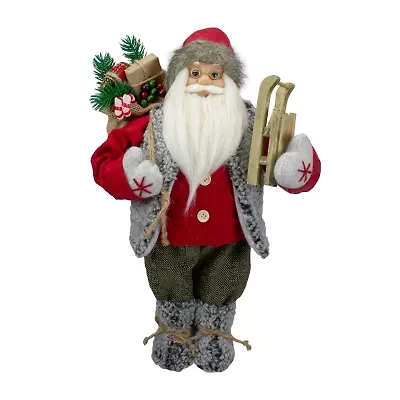 Northlight 18in Standing Carrying Presents And A Sled Christmas Figurine
