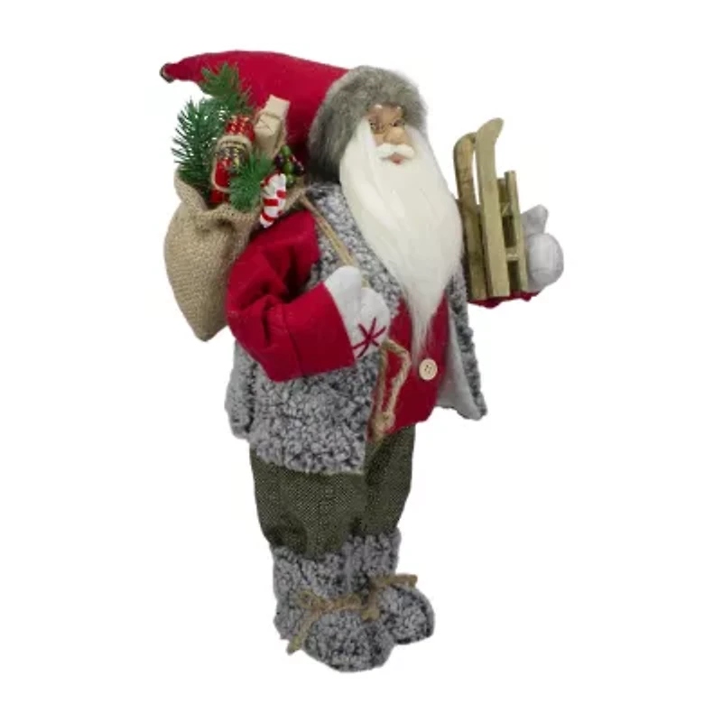 Northlight 18in Standing Carrying Presents And A Sled Christmas Figurine