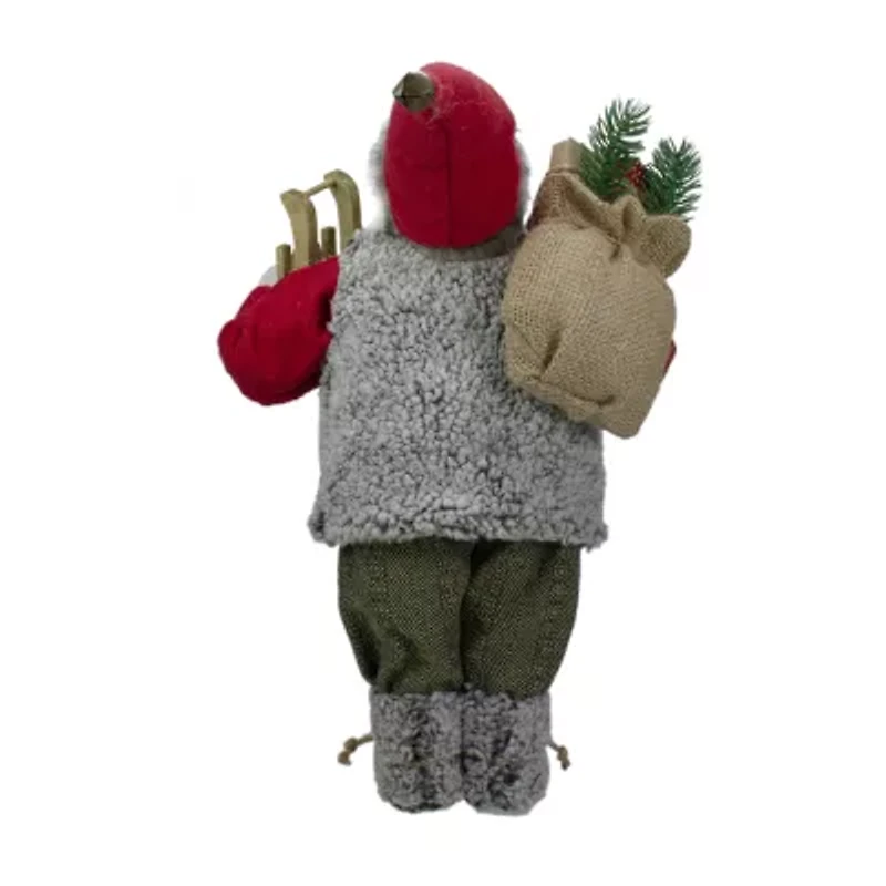 Northlight 18in Standing Carrying Presents And A Sled Christmas Figurine