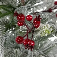Northlight 2ft Pre Lit Led Frosted Mixed Pine With Cardinals 2 Foot Pine Christmas Tree