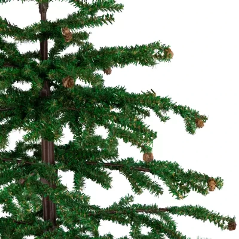 Northlight Medium With Pine Cones In Burlap Base Unlit 4 Foot Pine Christmas Tree