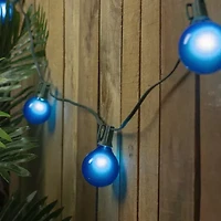 Northlight Set Of 15 Blue Satin G50 - Green Wire String Lights