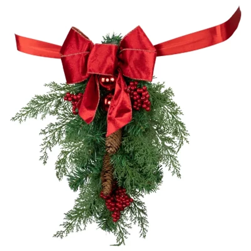 Northlight Set Of 2 Mixed Cedar And Pine Swag