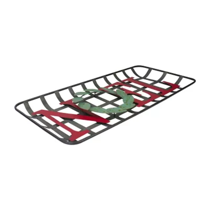 Northlight 30" "Noel" Rustic Tobacco Basket Christmas Tabletop Decor