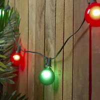 Northlight 15-Count Red And Green G50 13.5 Ft Green Wire String Lights