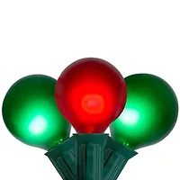 Northlight 15-Count Red And Green G50 13.5 Ft Green Wire String Lights