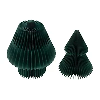 Northlight Accordion Honeycomb Foldable Paper - 3ft - Dark Green 3 Foot Christmas Tree