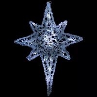 Northlight 24in Pure White Led Twinkle Bethlehem Star Christmas Window Decor