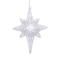 Northlight 24in Pure White Led Twinkle Bethlehem Star Christmas Window Decor