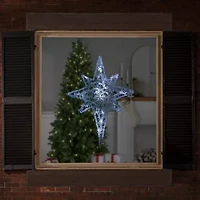 Northlight 24in Pure White Led Twinkle Bethlehem Star Christmas Window Decor