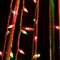 Northlight Lighted Cone Tree With Star- 6ft - Red And Green Lights Christmas Yard Art