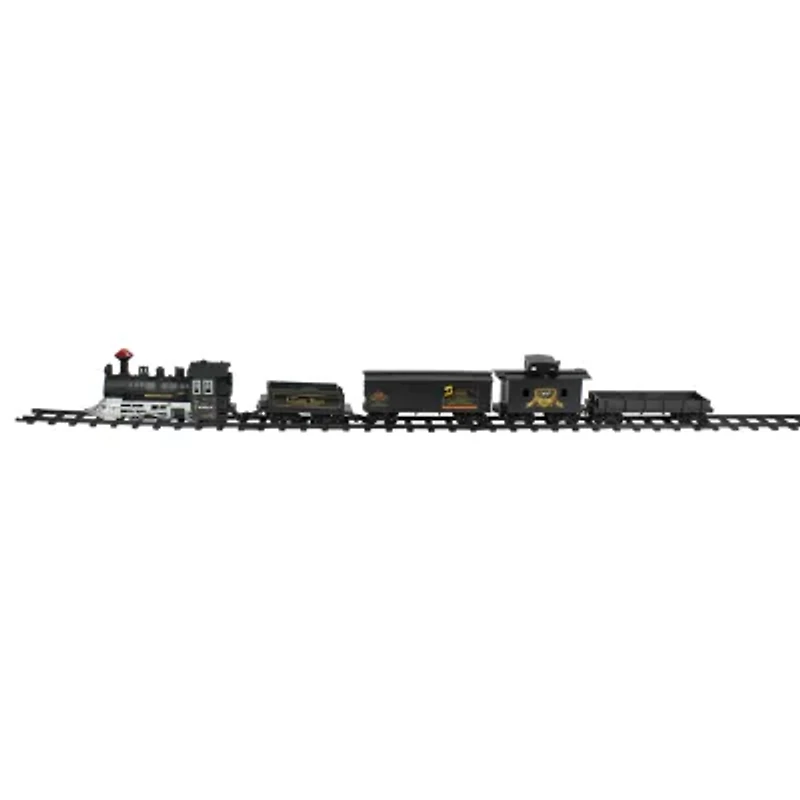 Northlight 15-Piece Pre-Lit Gray B/O And Animated Classic With Sound 8.75in Christmas Tabletop Decor