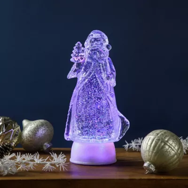 Northlight Led Lighted Color Changing Acrylic Santa Claus - 10in Christmas Tabletop Decor