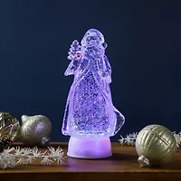 Northlight Led Lighted Color Changing Acrylic Santa Claus - 10in Christmas Tabletop Decor