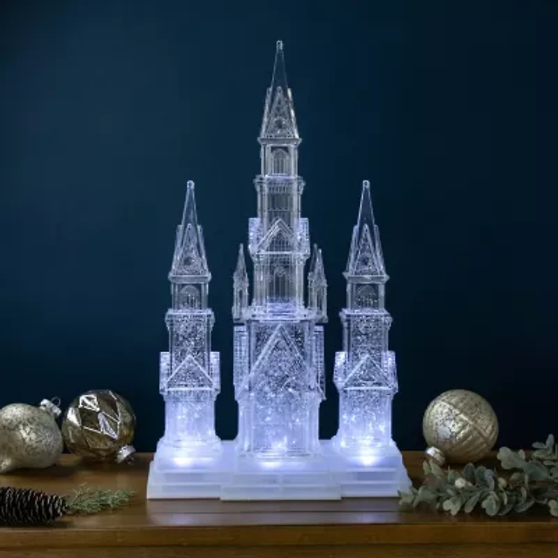 Northlight Led Lighted Winter Church Acrylic - 17.5in Christmas Tabletop Decor